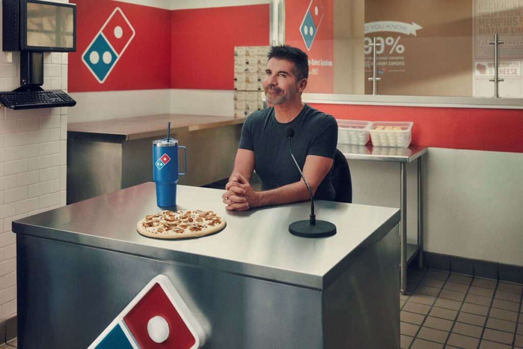 Domino’s Pizza uses Simon Cowell's vibe in advertising